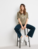 Bluzka T-shirt Khaki Gerry Weber