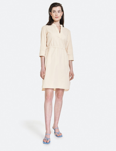 Sukienka Beżowa Z Kieszeniami TAIFUN