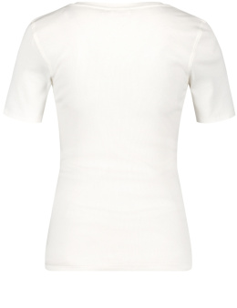 Bawełniany T-shirt Prążkowany Gerry Weber