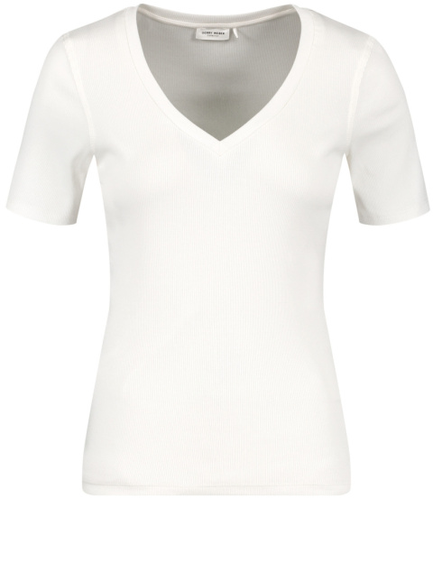 Bawełniany T-shirt Prążkowany Gerry Weber