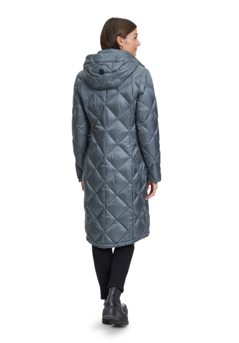 HIT Płaszcz Puchowy z Kapturem GIL BRET Stalowy HIT Płaszcz Puchowy z Kapturem GIL BRET Stalowy