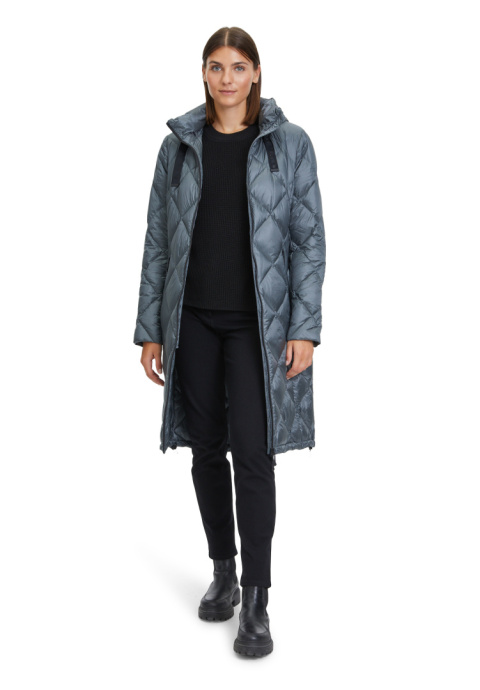 HIT Płaszcz Puchowy z Kapturem GIL BRET Stalowy HIT Płaszcz Puchowy z Kapturem GIL BRET Stalowy