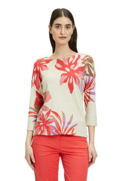 Beżowy Sweter z Printem Betty Barclay