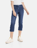 Spodnie Ciemny Jeans dł. 3/4 Gerry Weber