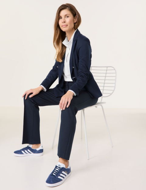 Eleganckie Granatowe Spodnie Gerry Weber