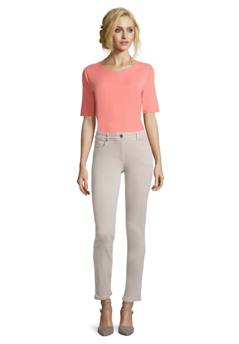 Spodnie Beżowe Slim Fit Betty Barclay