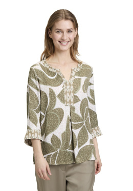 Wzorzysta Bluzka Khaki Betty Barclay