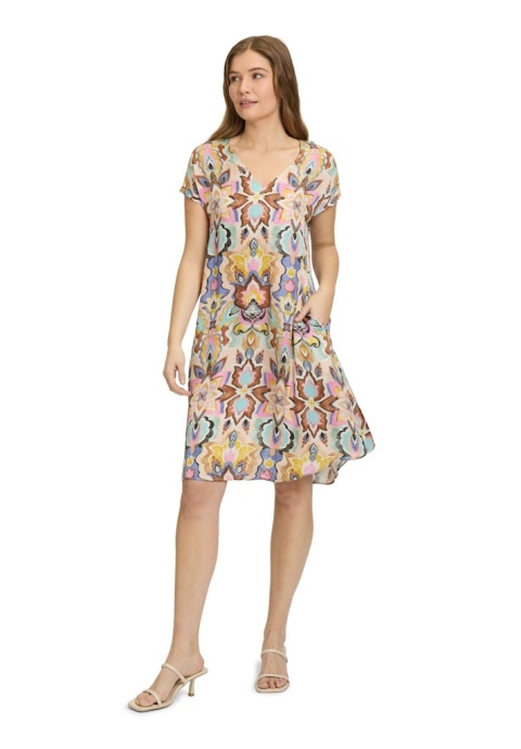 Sukienka ROBE LÉGÈRE w Etno Wzory Satyna