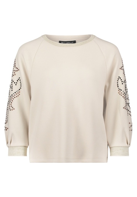 Beżowa Bluza Betty Barclay Z Dżetami