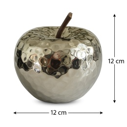 Dekoracja Jabłko Srebrne Na Prezent