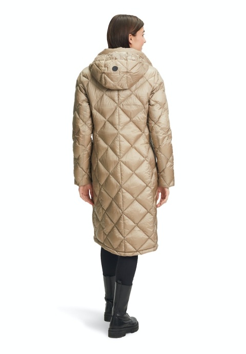 Płaszcz Puchowy z Kapturem GIL BRET Beżowoy