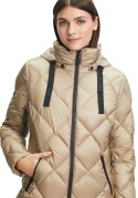 Płaszcz Puchowy z Kapturem GIL BRET Beżowoy