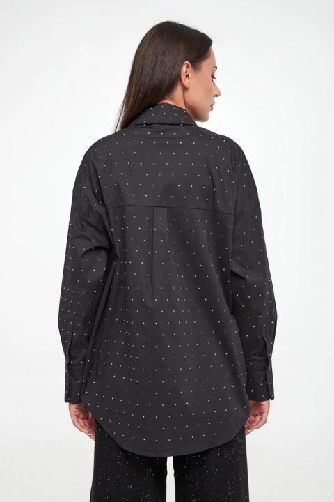 Koszula Czarna z Cyrkoniami Joseph Ribkoff