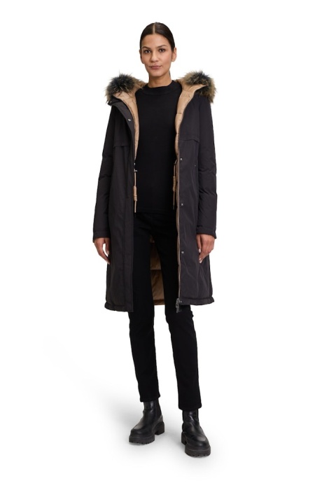 Płaszcz Dwustronny Betty Barclay Naturalne Futro