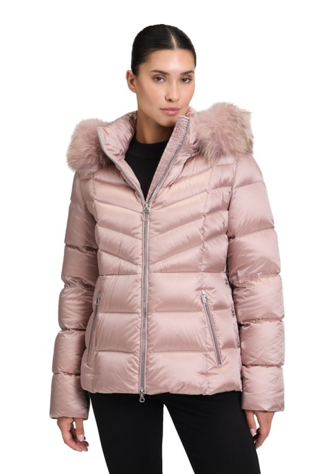 Kurtka Puchowa Różowa Betty Barclay Kaptur Jenot