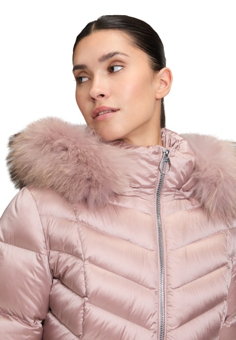 Kurtka Puchowa Różowa Betty Barclay Kaptur Jenot