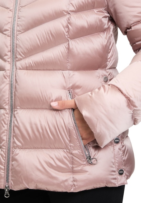 Kurtka Puchowa Różowa Betty Barclay Kaptur Jenot