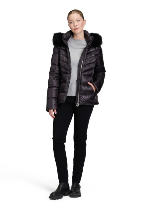 Kurtka Puchowa Czarna Betty Barclay Kaptur Jenot