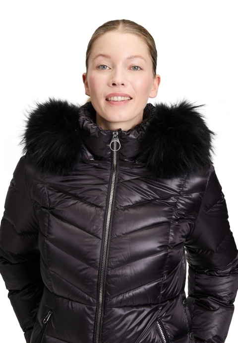 Kurtka Puchowa Czarna Betty Barclay Kaptur Jenot
