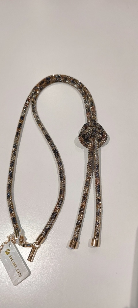 Naszyjnik Wisior Cyrkonie Dublon