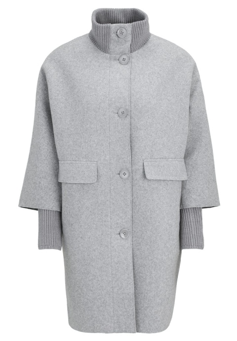 Szary Płaszcz Z Wełną Betty Barclay