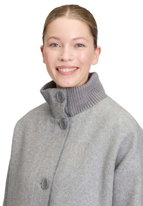Szary Płaszcz Z Wełną Betty Barclay