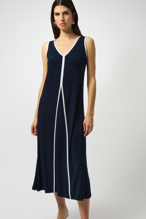 Granatowa Sukienka Bez Rękawów Joseph Ribkoff